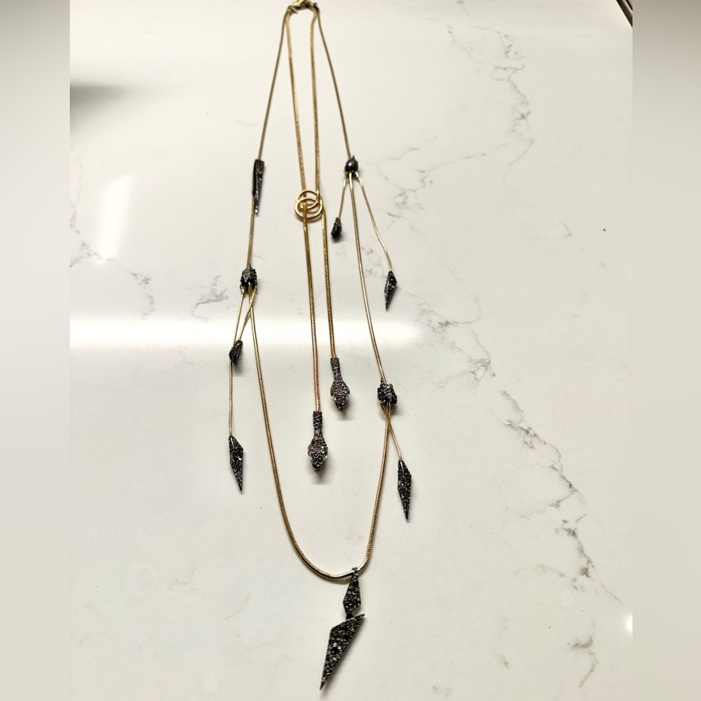 Alexis Bittar Gold and Graphite Necklace Bundle